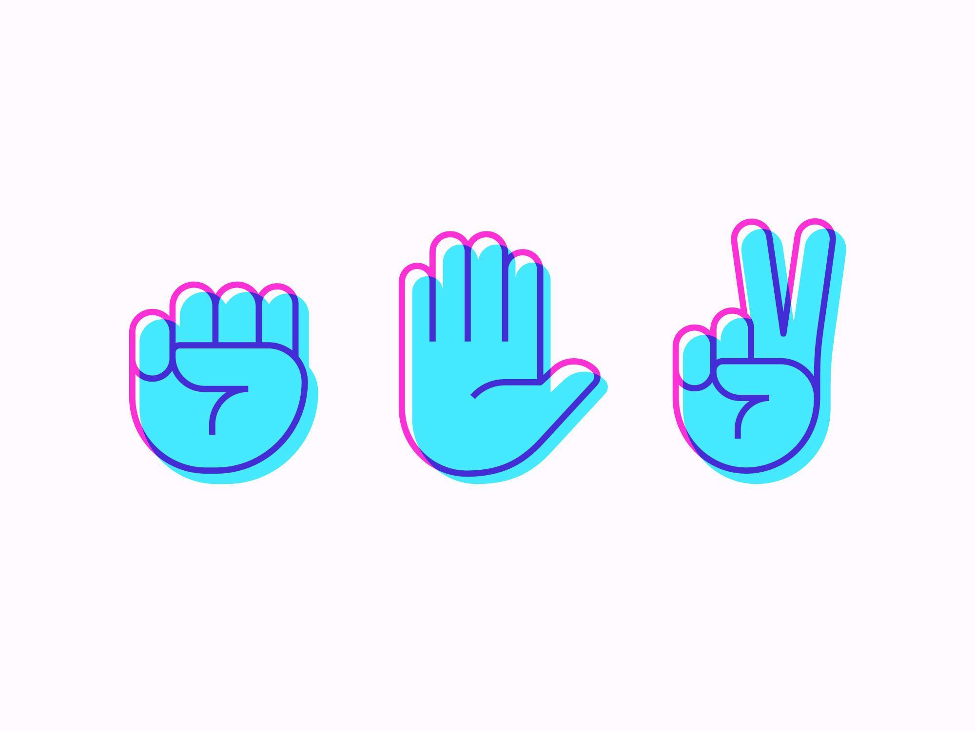 Rock paper scissors icon